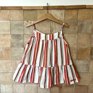 Bonton Girls Top Multi Color Stripe Size 8